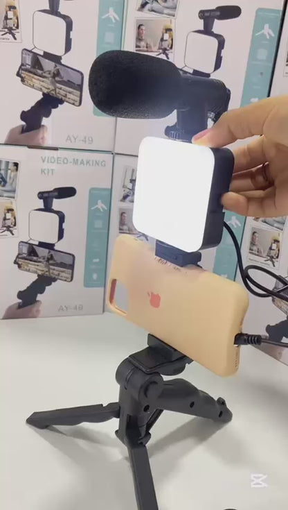 KIT TRIPODE CON MICROFONO
